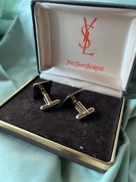 ysl cufflinks for men.